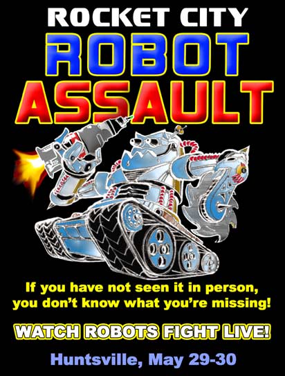 Logo of Rocket City Robot Assault|truncatechars:100