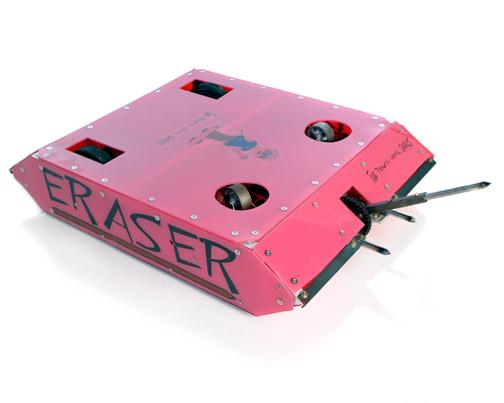 Competitor "Eraser" at BattleBots 3.0