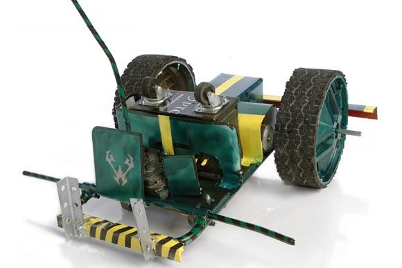 Competitor "Gang Green Weasel" at BattleBots 3.0