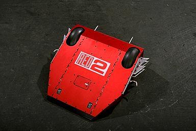 Competitor "Red 2" at Robot Wars 1997