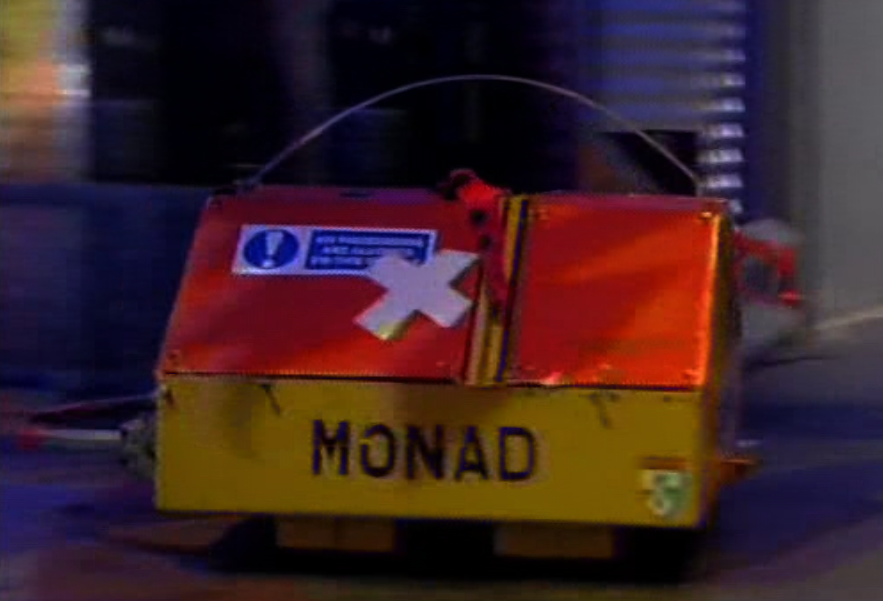 Competitor "Monad" at Robots of Destruction @ BT Young Scientist 2003