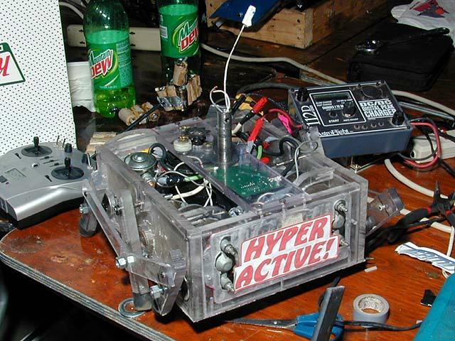 Competitor "Hyper Active" at BotBash 2001