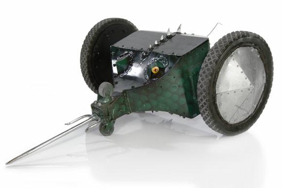 Competitor "Robot X" at BattleBots 4.0