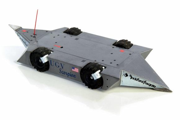 Competitor "UGV Scorpion" at BattleBots 4.0