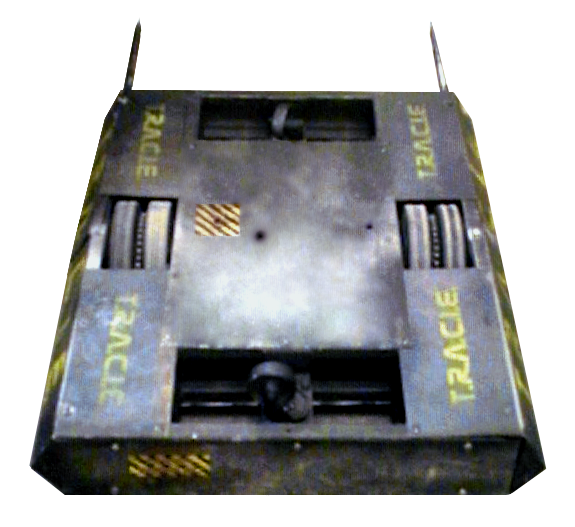 Competitor "T.R.A.C.I.E." at Robot Wars: The First Wars