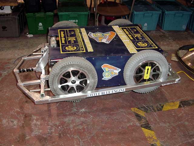 Competitor "Little Blue Engine" at BattleBots 4.0