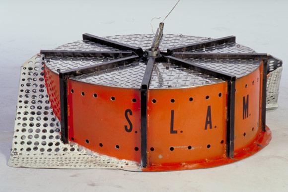 Competitor "S.L.A.M." at BattleBots Long Beach 1999