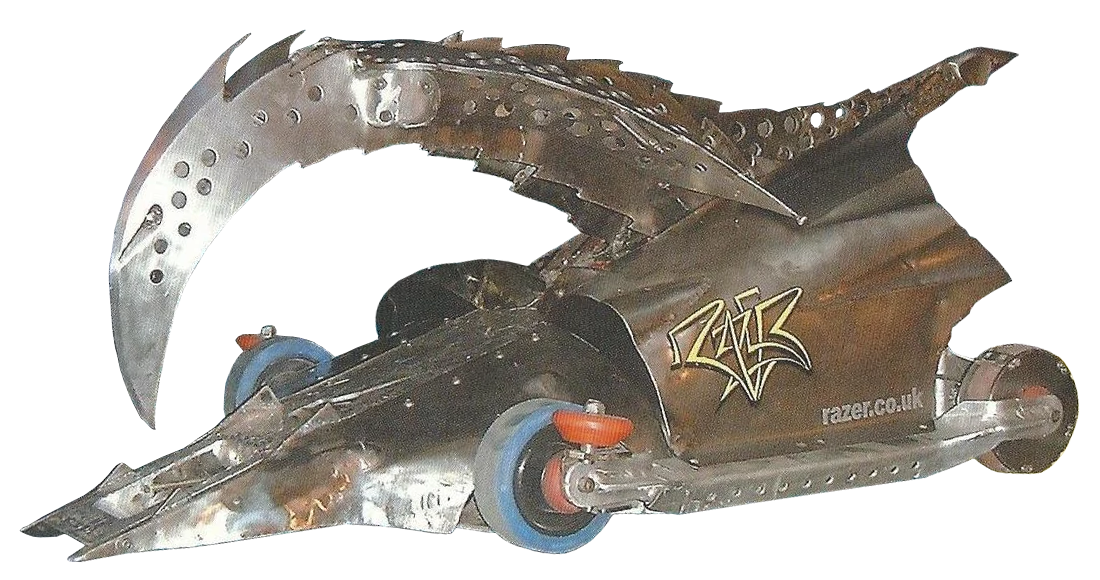 Competitor "Razer" at BattleBots Las Vegas 1999