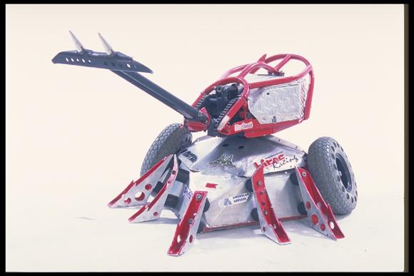 Competitor "Tazbot" at BattleBots Long Beach 1999