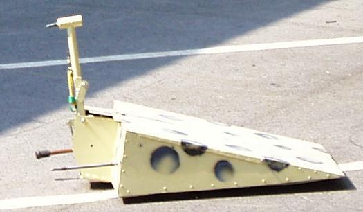 Competitor "Hard Cheese" at Robot Wars Robot Mayhem 2000