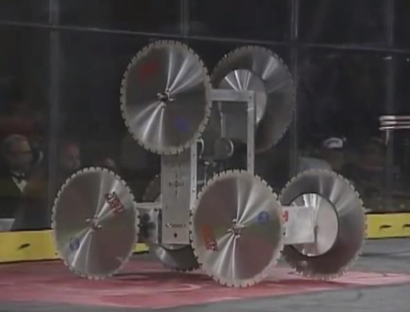 Competitor "Ginsu" at BattleBots Las Vegas 1999