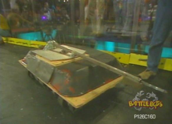 Competitor "Prompt Critical" at BattleBots 1.0