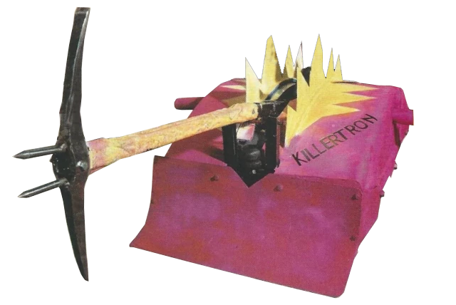 Competitor "Killertron" at Robot Wars Robot Mayhem 2000