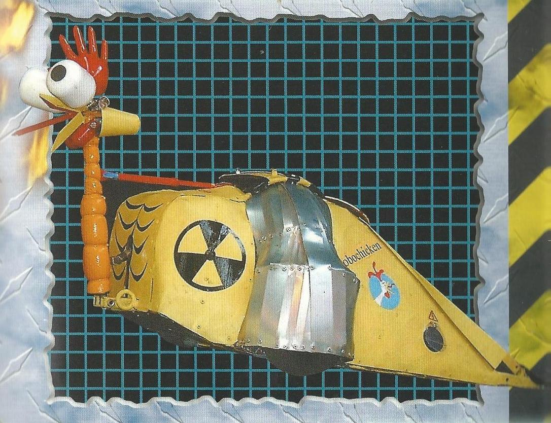 Competitor "Robochicken" at Robot Wars Robot Mayhem 2000