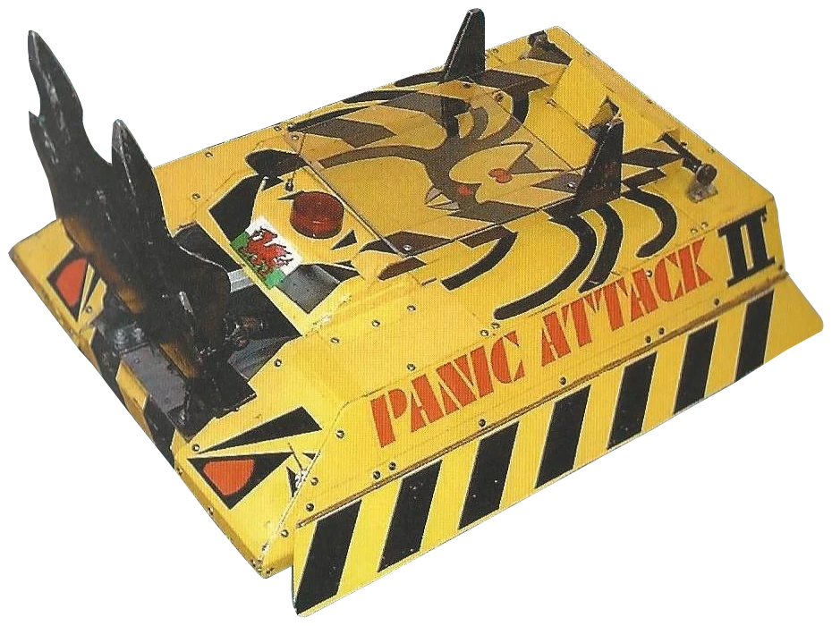 Competitor "Panic Attack II" at American Robot Wars 2000