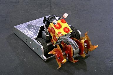 Competitor "Atiller the Hun" at Robot Wars 1996