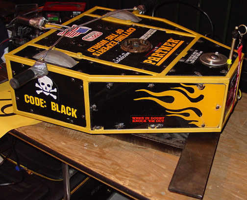 Competitor "Code:BLACK" at BattleBots 5.0