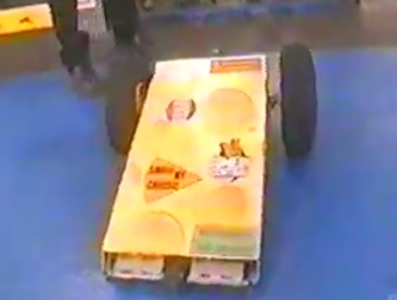 Competitor "Evil Cheese Wedge" at BattleBots 5.0