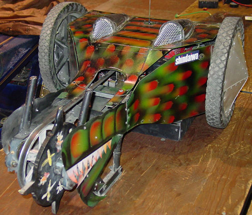 Competitor "Robot X" at BattleBots 5.0