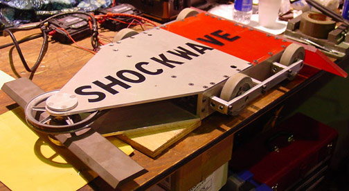 Competitor "Shockwave" at BattleBots 5.0