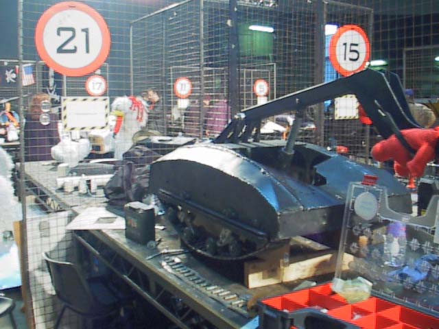 Competitor "Trackzilla" at Robot Wars: Extreme Warriors Season 2