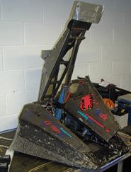 Competitor "The Grim Reaper" at Debenham Robot Rumble 2002