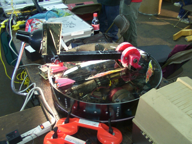 Competitor "Ventilator" at North Carolina Robot Street Fight IV