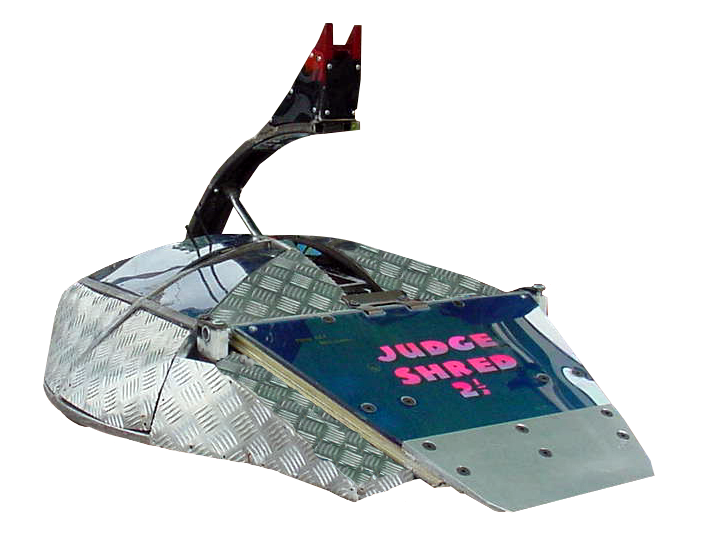 Competitor "Judge Shred 2½" at Robot Wars: The Sixth Wars