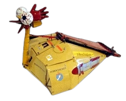 Competitor "Robochicken" at Robot Wars Extreme 2