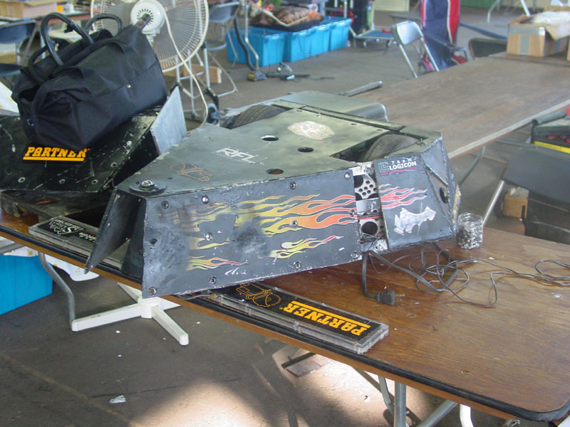 Competitor "Chopper" at Robot Assault 2003