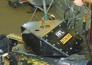 Competitor "Code:BLACK" at Robot Assault 2003