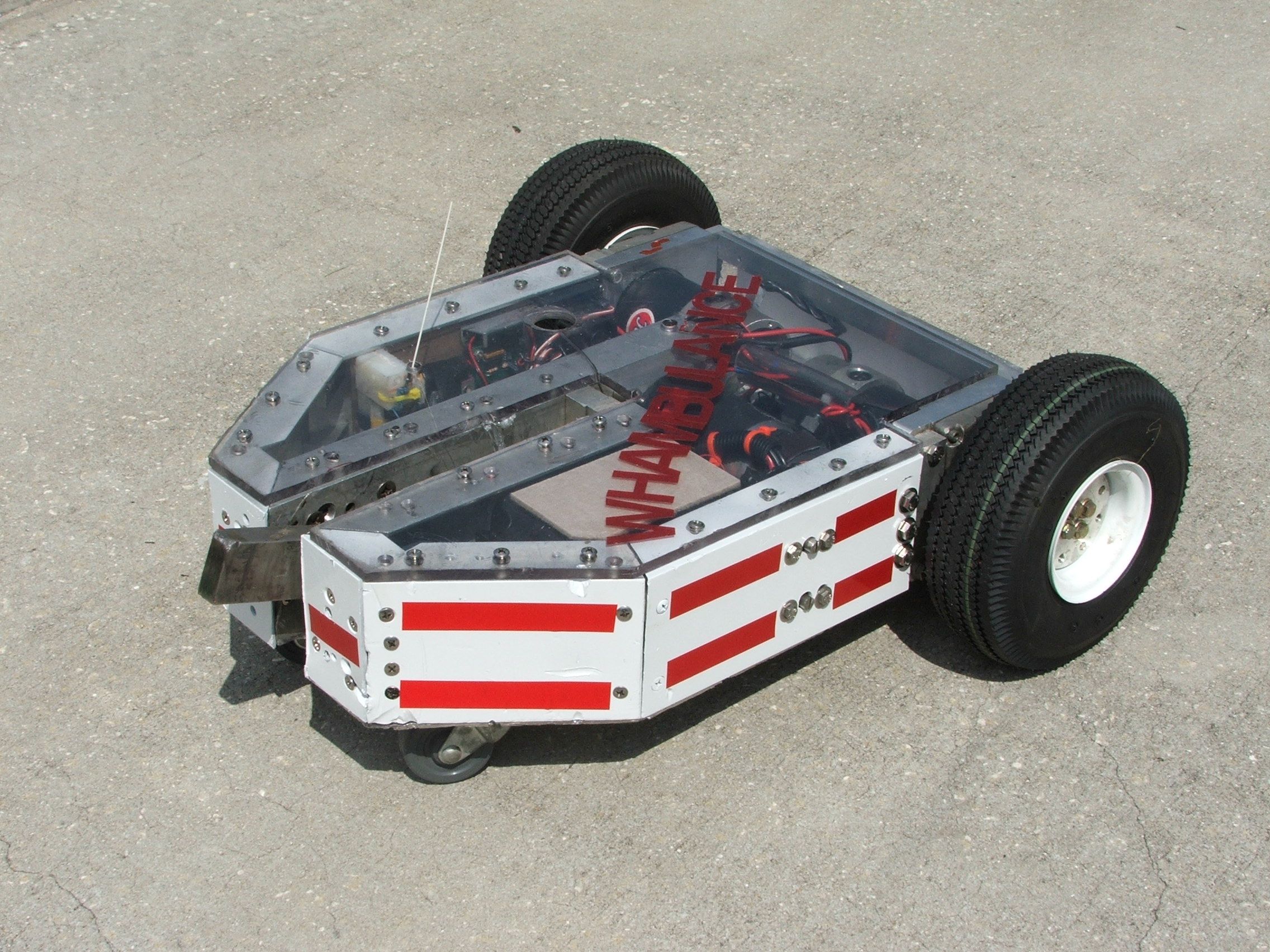 Competitor "Whambulance" at Robot Assault 2004