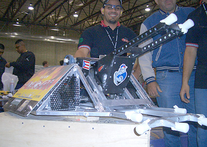 Competitor "Alakran" at BattleBots IQ 2004