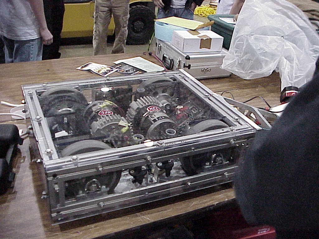 Competitor "Little Yellow Jacket" at BattleBots IQ 2004