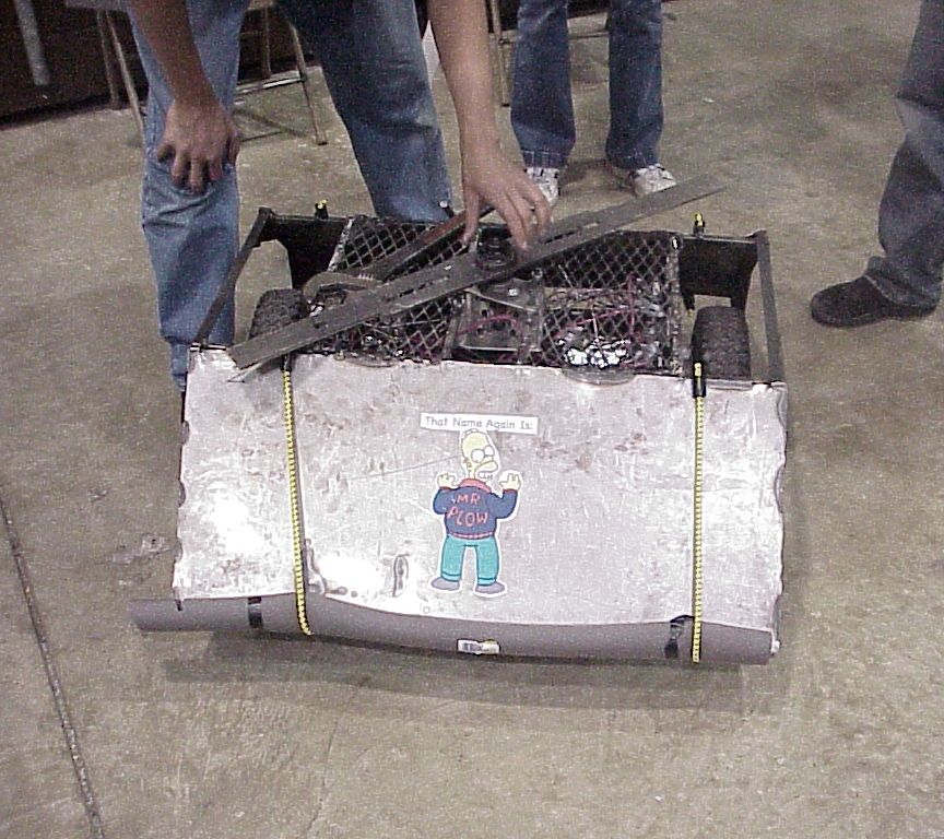 Competitor "Mr. Plow" at BattleBots IQ 2004