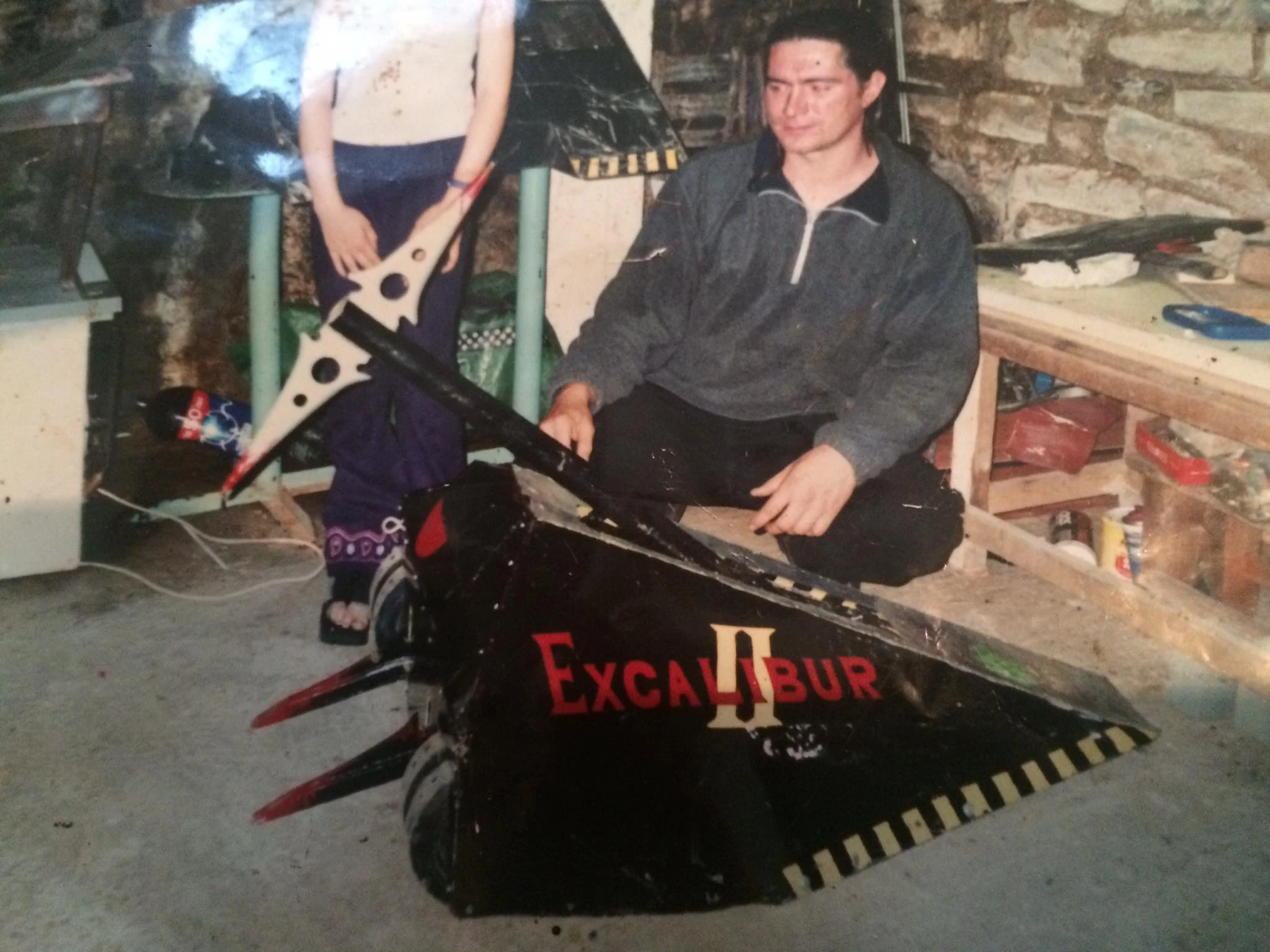 Competitor "Excalibur II" at Robot Wars Robot Mayhem 2000